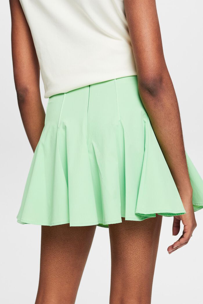 Mini-jupe short plissée et évasée, LIGHT GREEN, detail image number 3