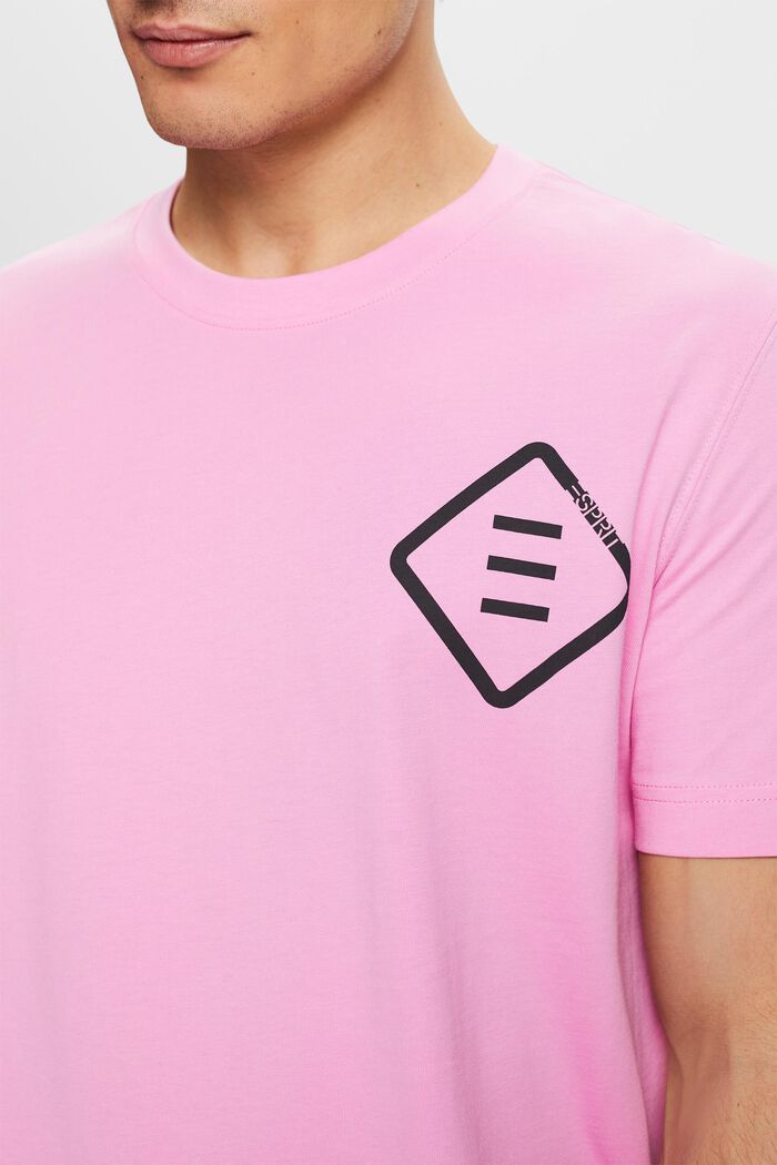 T-shirt en jersey de coton animé d’un logo, PINK, detail image number 3