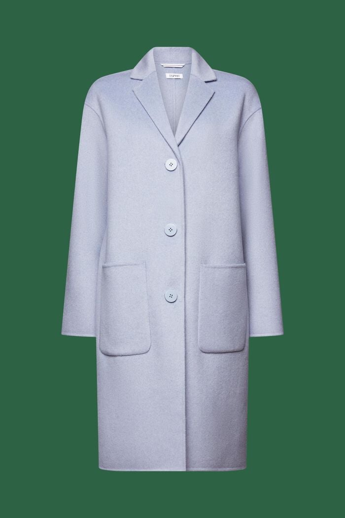 Manteau en laine mélangée, LIGHT BLUE LAVENDER, detail image number 6