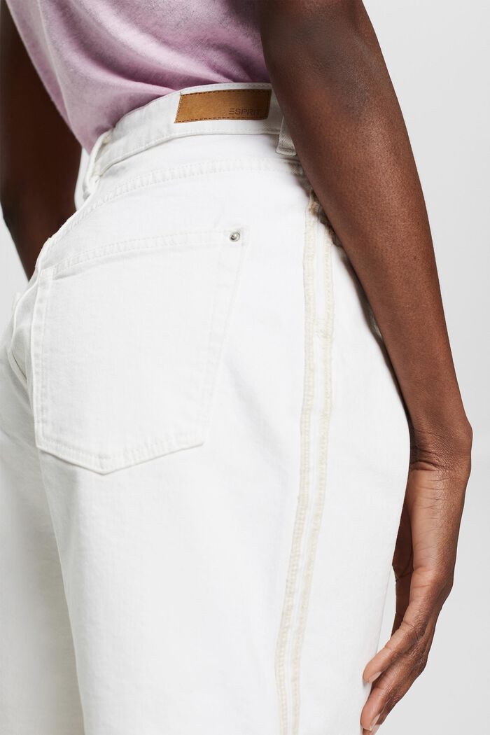 Short en jean à taille haute, WHITE, detail image number 5