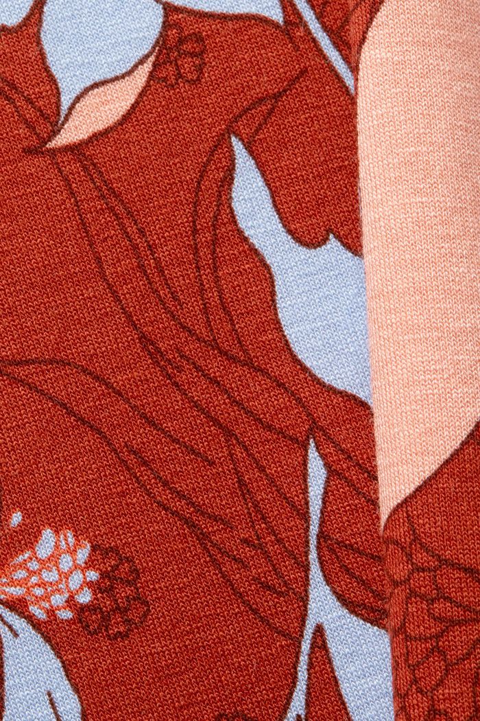 Robe en jersey à fleurs, CORAL ORANGE, detail image number 5