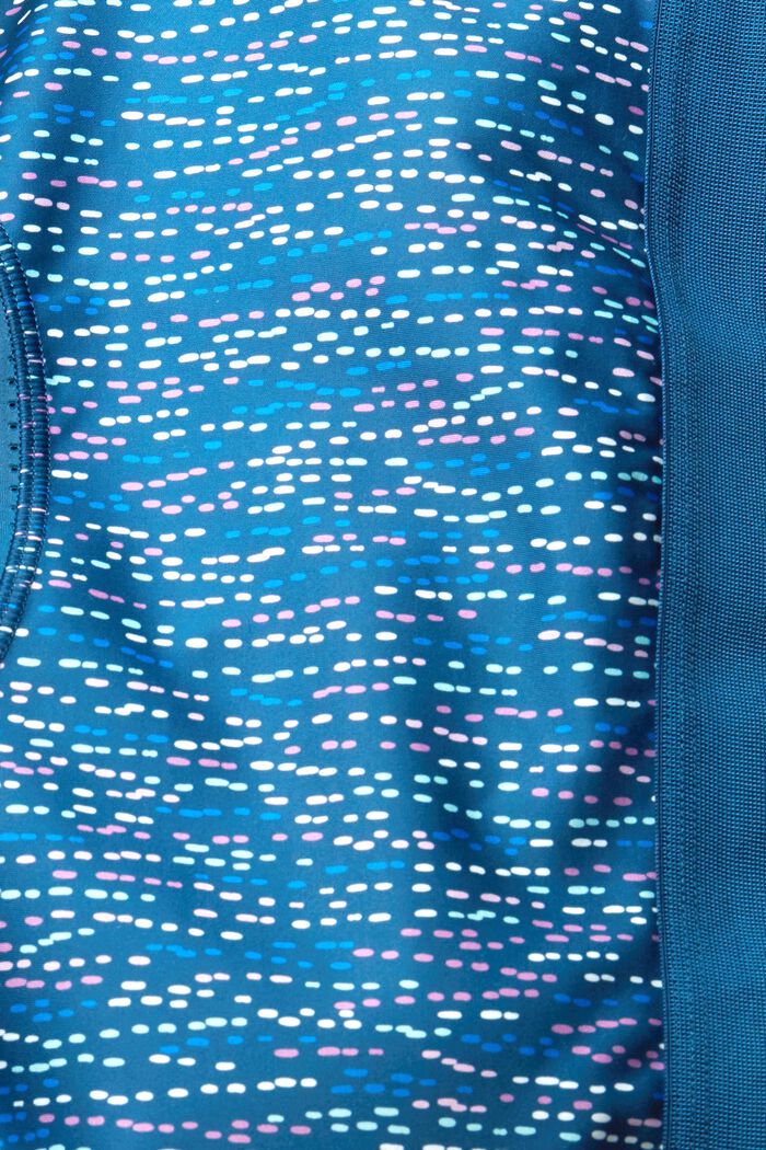Soutien-gorge de sport à motif et détails en mesh, PETROL BLUE, detail image number 5