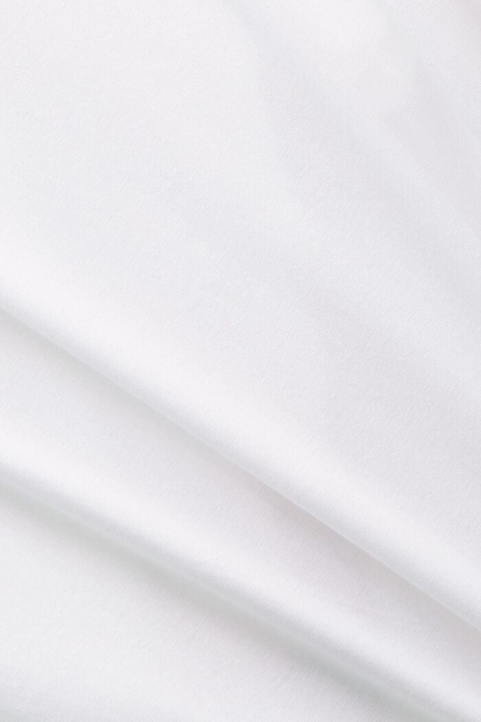 T-shirt en coton à imprimé graphique, WHITE, detail image number 5