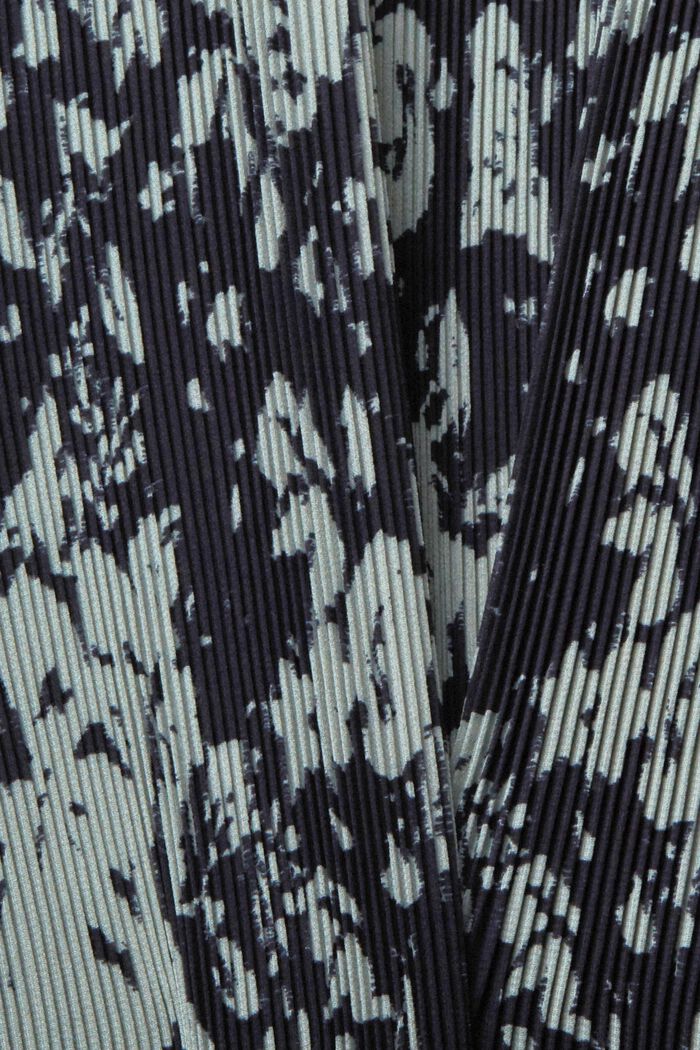 Robe plissée à motif, NAVY, detail image number 4