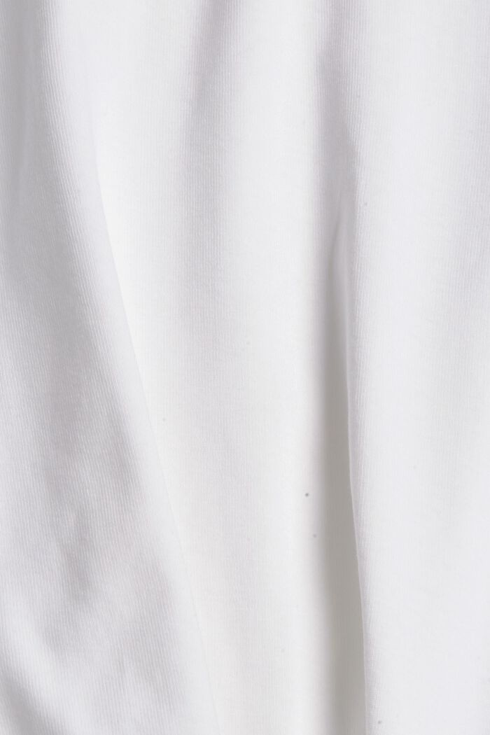 T-shirt à manches longues et col droit, WHITE, detail image number 4