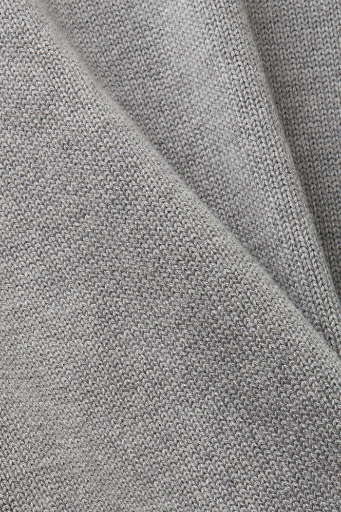Pull en coton à col ras du cou, MEDIUM GREY, detail image number 5