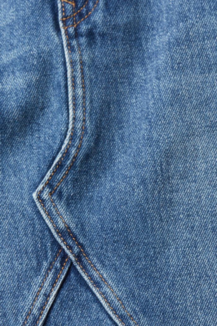 Jupe en jean de coupe courte, BLUE MEDIUM WASHED, detail image number 6