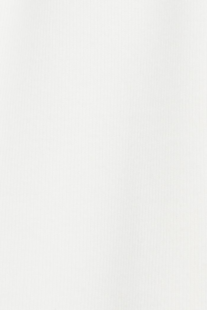 Sweat-shirt à col droit, coton mélangé, OFF WHITE, detail image number 1