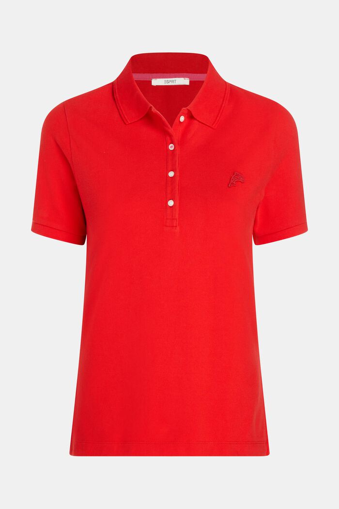Polo classique Dolphin Tennis Club, RED, overview