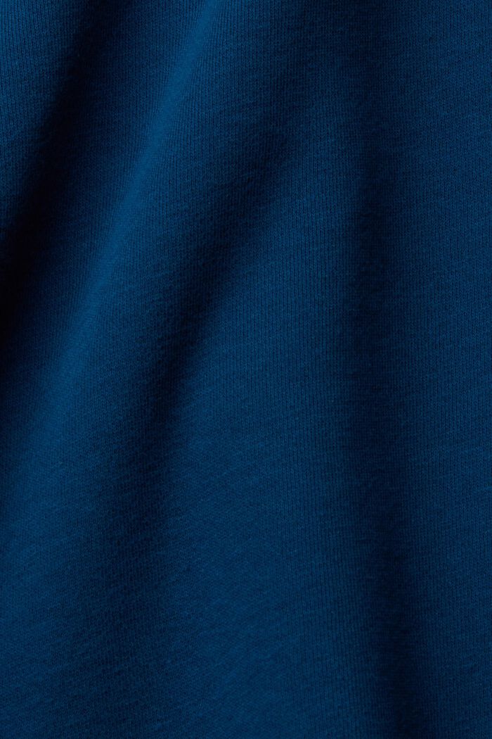Sweat-shirt à zip court, PETROL BLUE, detail image number 1