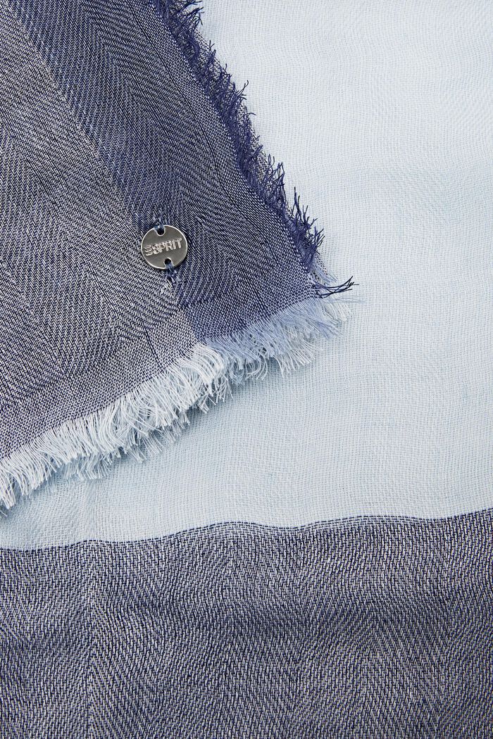 Écharpe en tissu tricolore, PASTEL BLUE, detail image number 1