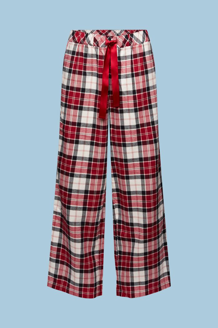 Pantalon de pyjama à carreaux en flanelle, NEW RED, detail image number 5