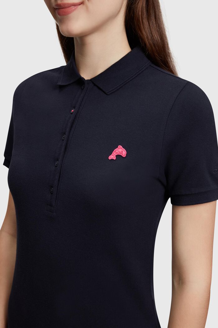 Robe polo classique Dolphin Tennis Club, BLACK, detail image number 2