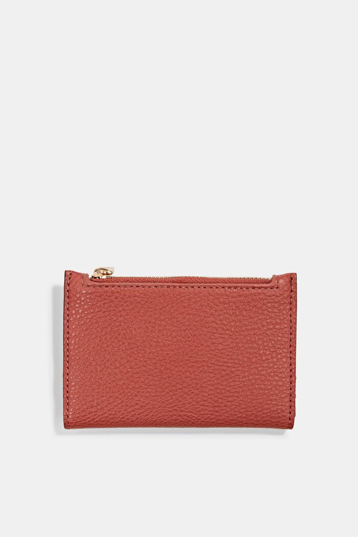 Végane : le petit portefeuille en similicuir, CORAL RED, detail image number 2