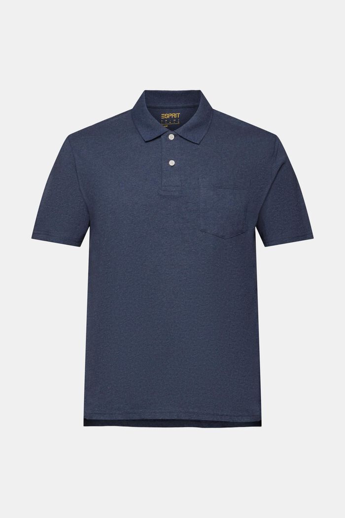 Polo chiné, NAVY, detail image number 5