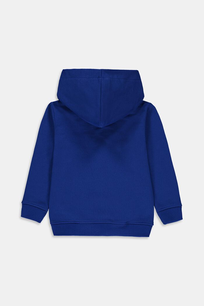 Sweat à capuche et logo, 100 % coton, BRIGHT BLUE, detail image number 1