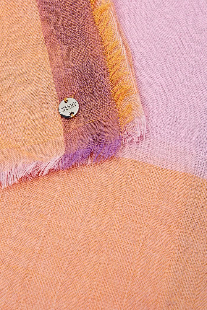 Écharpe en tissu tricolore, LILAC, detail image number 1