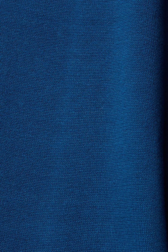 Robe col cheminée, PETROL BLUE, detail image number 1