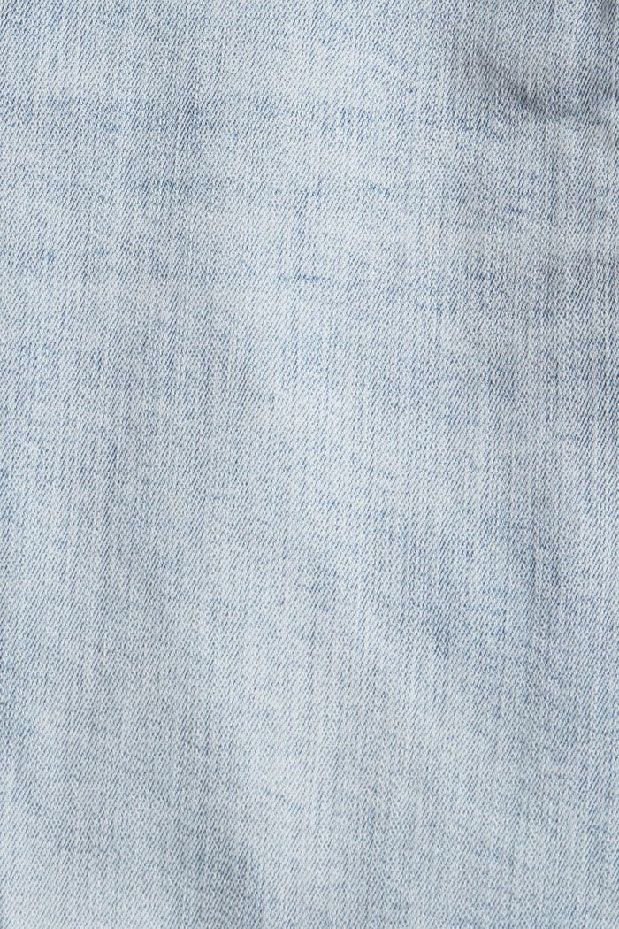 Jupe en jean de coupe courte, BLUE BLEACHED, detail image number 4