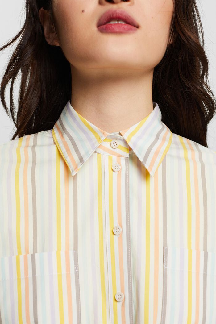 Chemise oversize rayée à col boutonné, OFF WHITE, detail image number 3