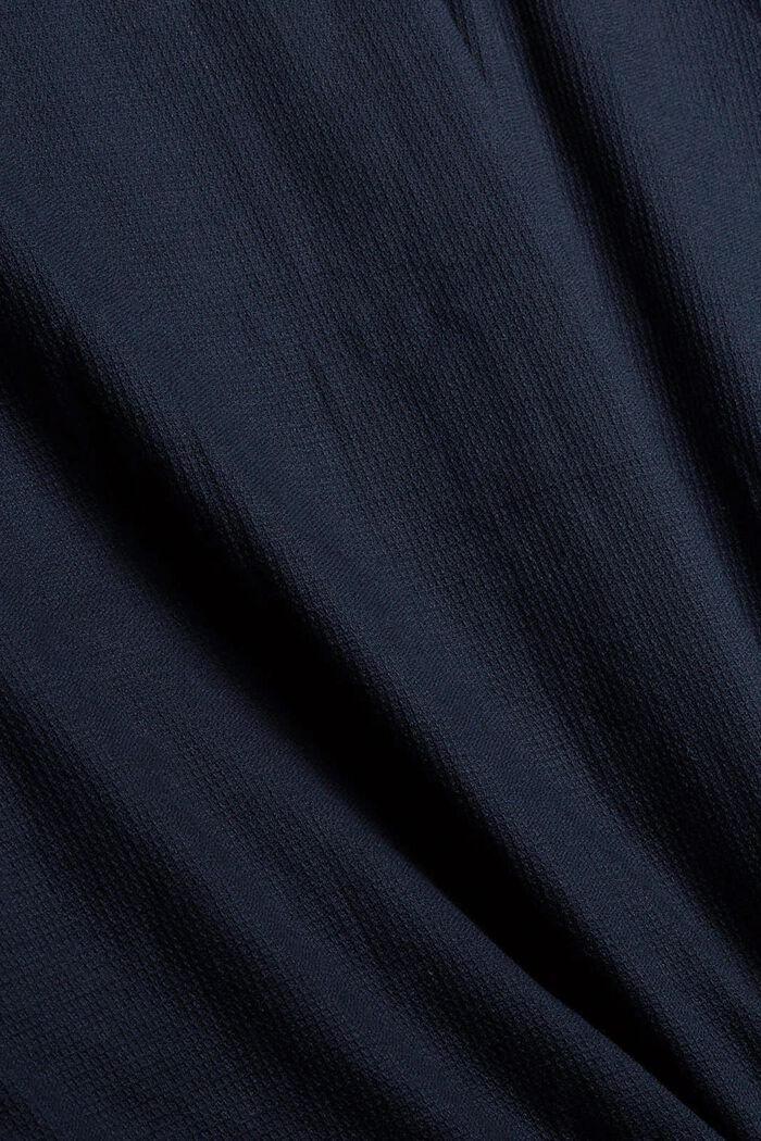 Chemise en coton à col droit, NAVY, detail image number 4