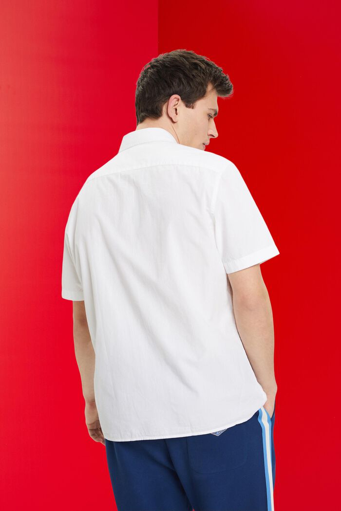 Chemise en coton durable à manches courtes, WHITE, detail image number 3