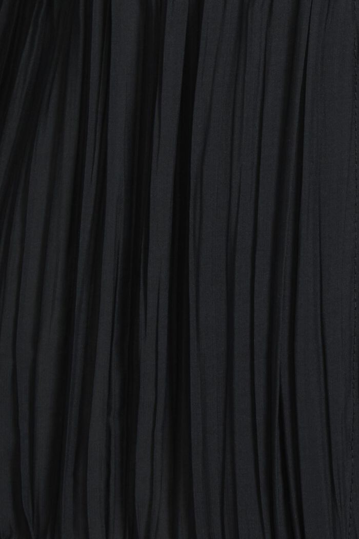 Veste plissée à col droit, BLACK, detail image number 4