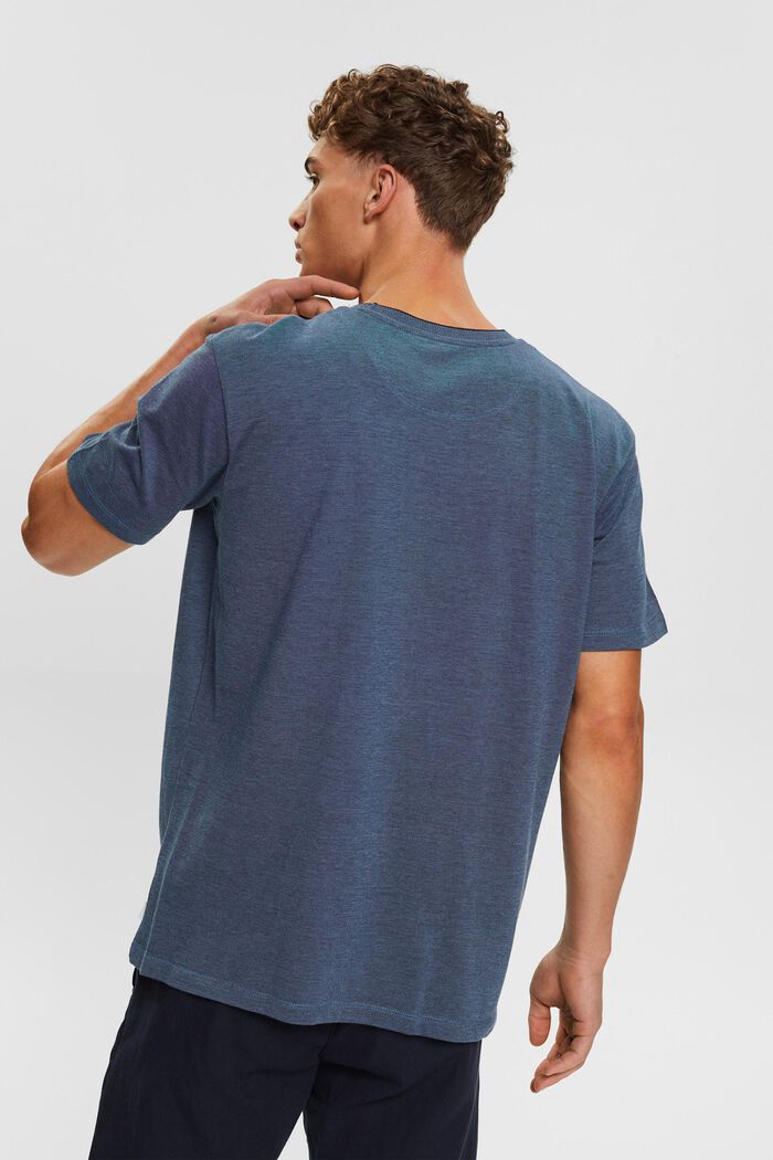 T-shirt en maille piquée de coton, BLUE, detail image number 3
