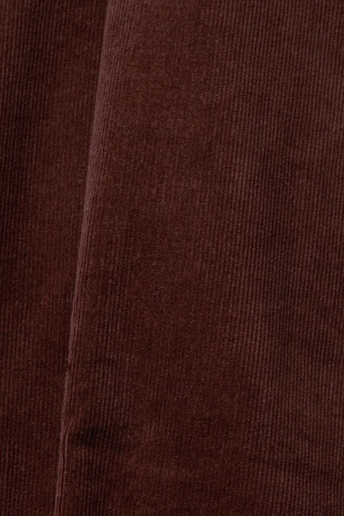 Pantalon en velours côtelé à taille mi-haute, RUST BROWN, detail image number 6