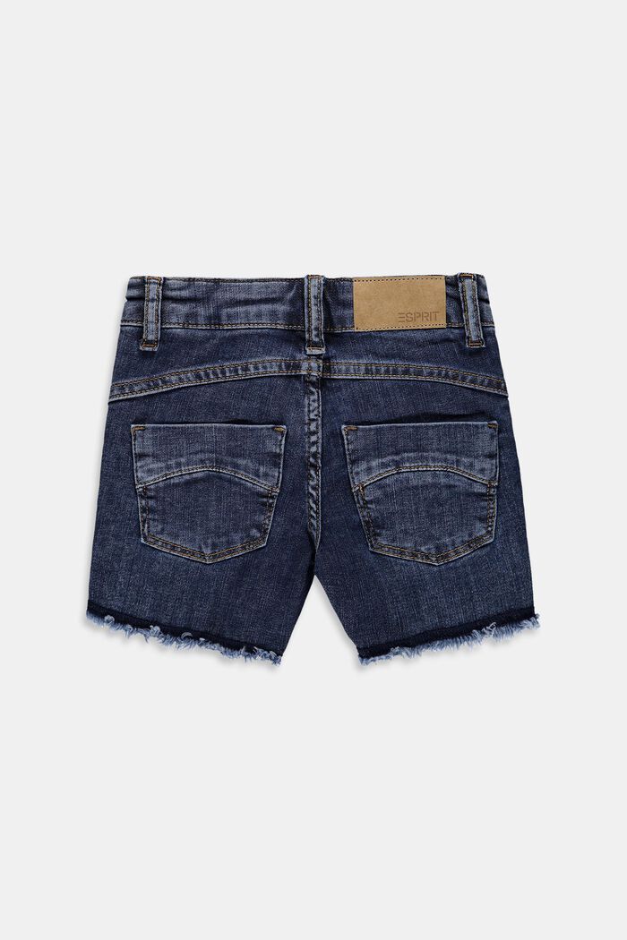 Short en jean à taille ajustable, BLUE MEDIUM WASHED, detail image number 1