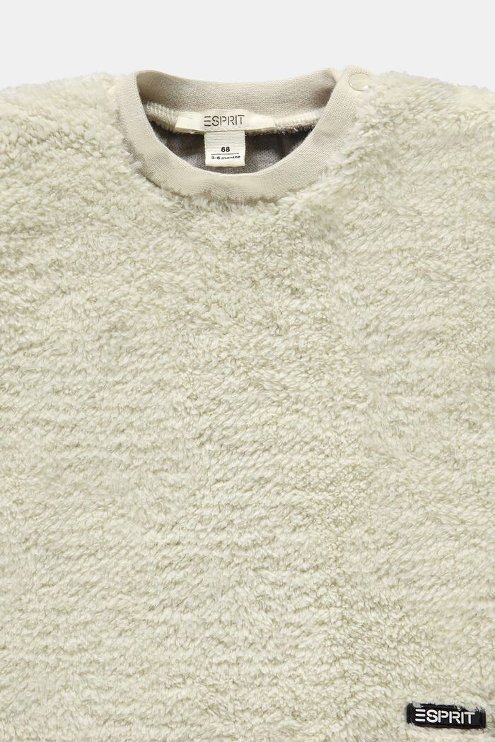 Sweat-shirt en fourrure synthétique, DUSTY NUDE, detail image number 2