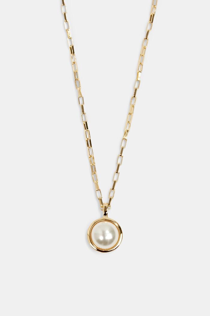 Collier à pendentif perles, argent sterling, GOLD, detail image number 0