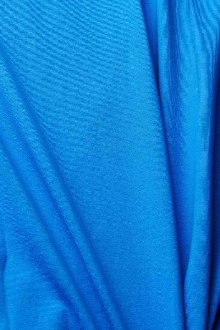 T-shirt en jersey à motif et logo, BRIGHT BLUE, detail image number 4