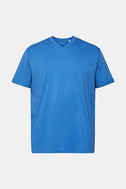 T-shirt en jersey, 100 % coton, BLUE, overview
