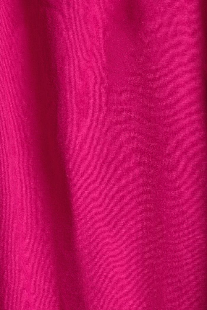 À teneur en lin : la robe à patte de boutonnage, PINK FUCHSIA, detail image number 4