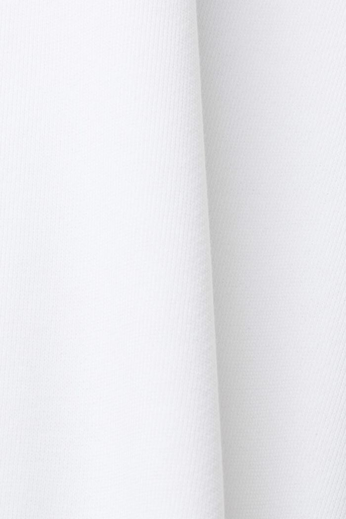 Sweat-shirt à logo brodé, WHITE, detail image number 4
