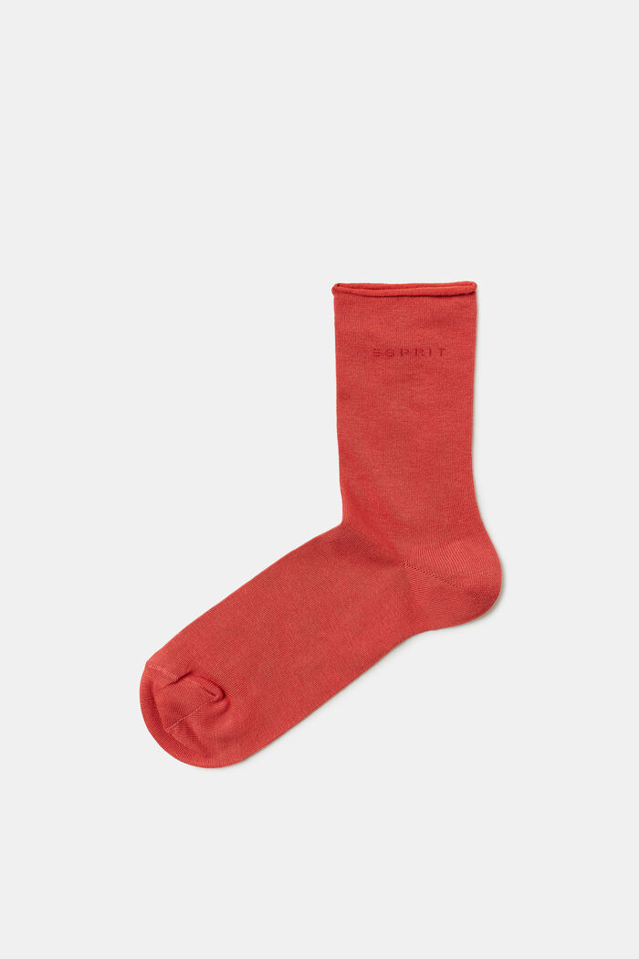 Lot de 2 paires de chaussettes en maille épaisse, ORANGE RED, detail image number 0