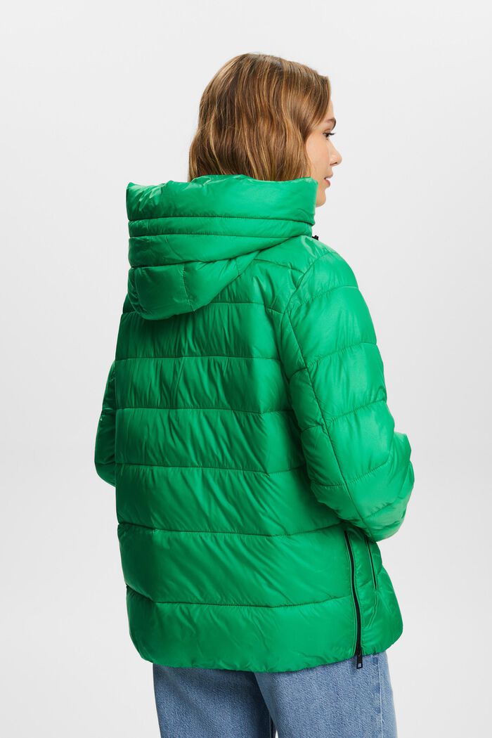 Recyclée : la veste matelassée à capuche, GREEN, detail image number 3