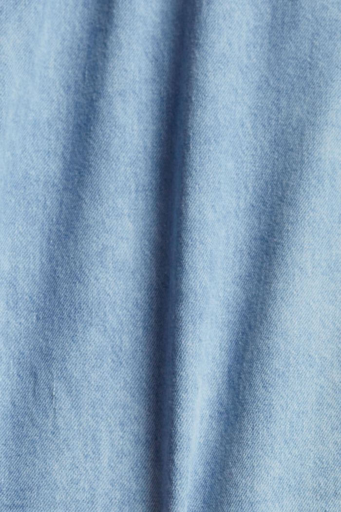 À teneur en lin : le jean style paper bag, BLUE MEDIUM WASHED, detail image number 4