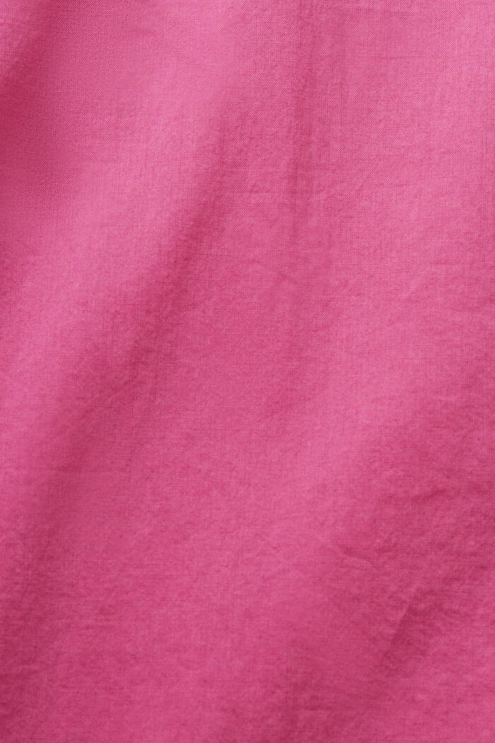 T-shirt à manches longues unicolore, 100 % coton, DARK PINK, detail image number 4