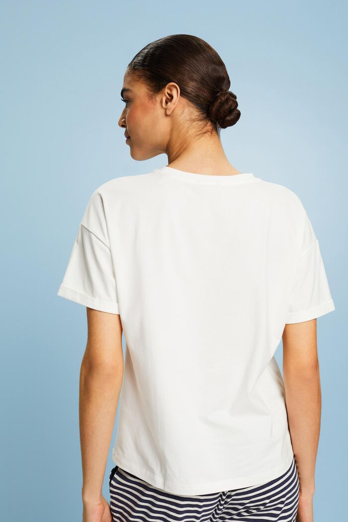T-shirt de pyjama, OFF WHITE, detail image number 2