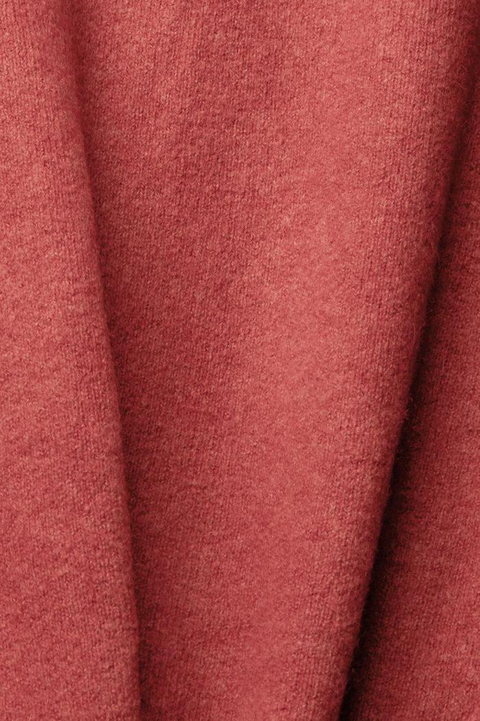 À teneur en laine : le cardigan à encolure en V, TERRACOTTA, detail image number 1