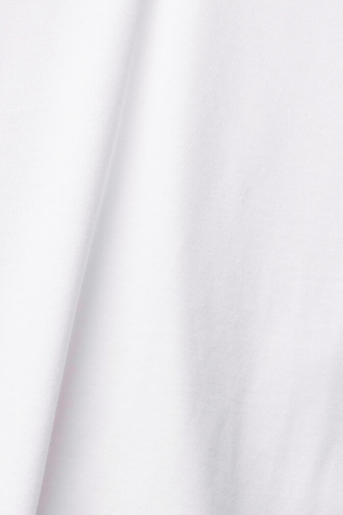 T-shirt doté de découpes, en coton mélangé, WHITE, detail image number 5