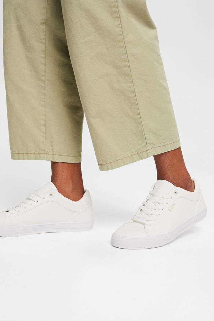 Sneakers en similicuir, OFF WHITE, detail image number 3