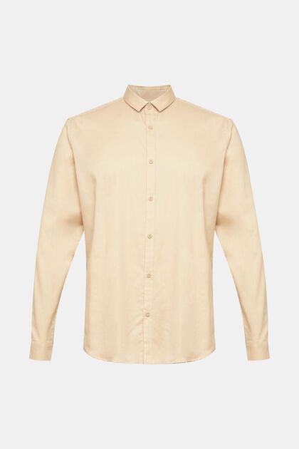 Chemise Slim Fit, CREAM BEIGE, overview
