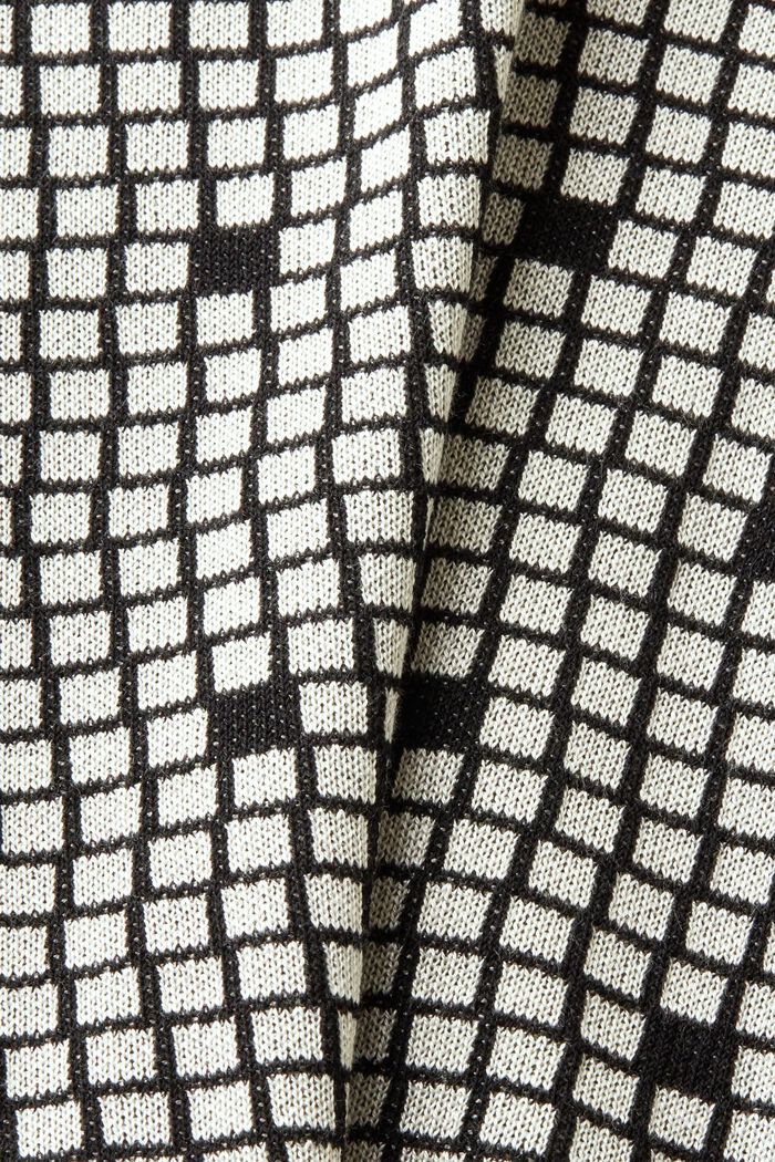 Sweat-shirt jacquard à col ras-du-cou, BLACK, detail image number 5