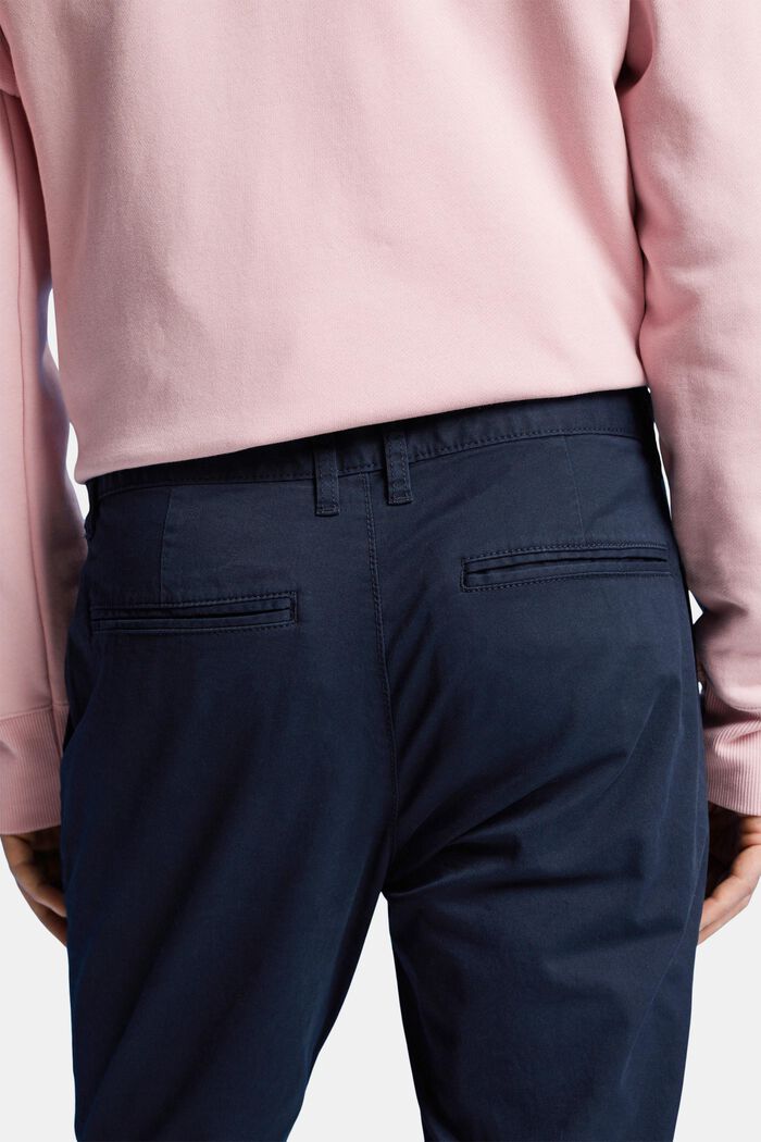 Chino stretch en coton, NAVY, detail image number 4