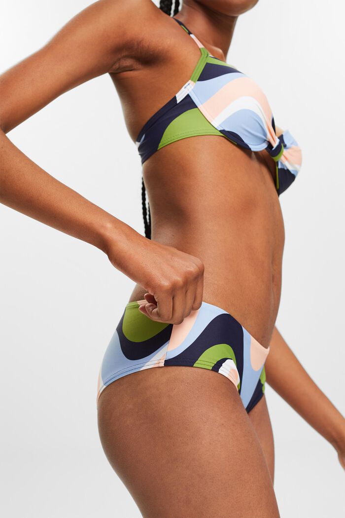 Bas de bikini taille basse à imprimé, NAVY COLORWAY, detail image number 1