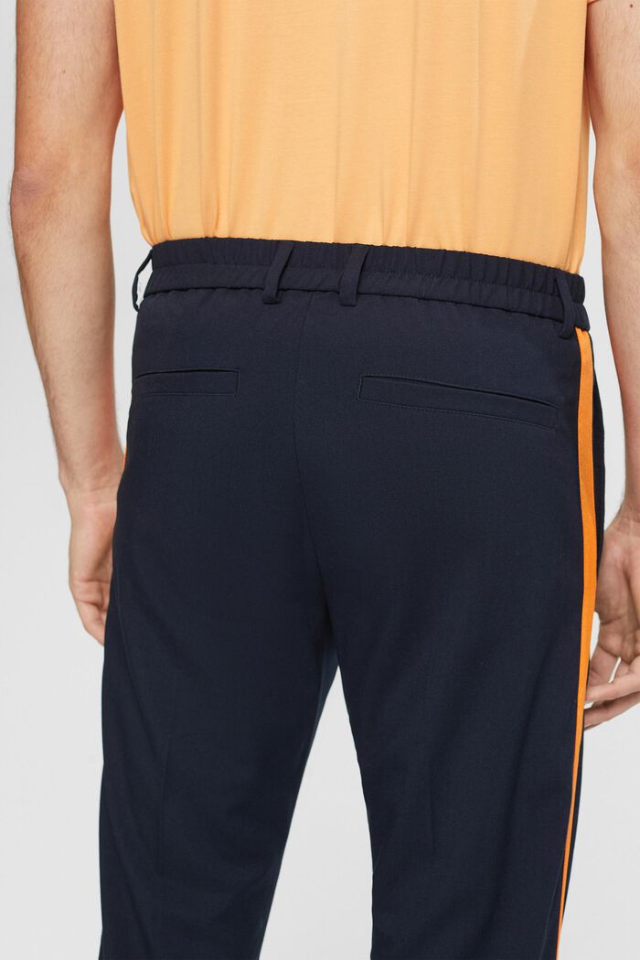 Pantalon de style pantalon de jogging ajusté, NAVY, detail image number 4