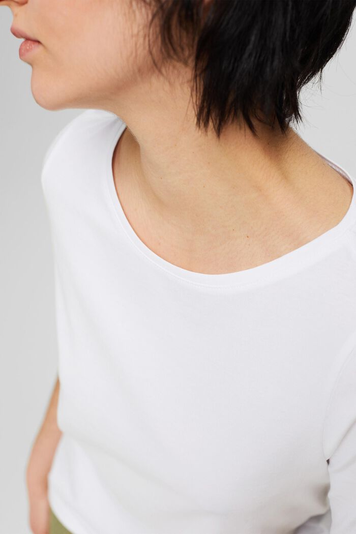 T-shirt 100 % coton biologique, WHITE, detail image number 2